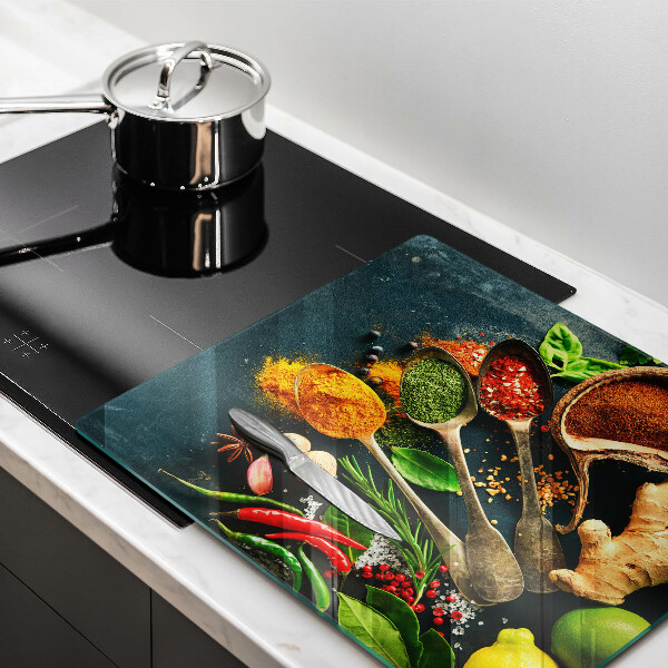 Steklena podloga za rezanje Kuhinjske začimbne žlice