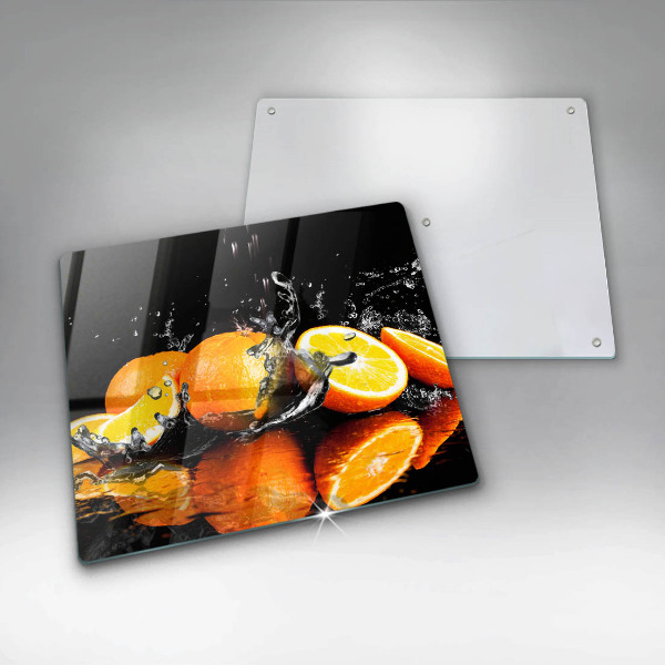 Steklena podloga za rezanje Sočno oranžno sadje