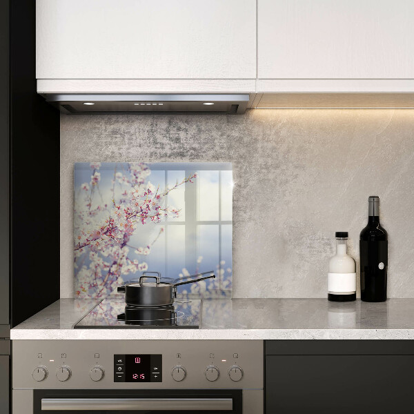 Steklena podloga za rezanje Cvetoče drevo