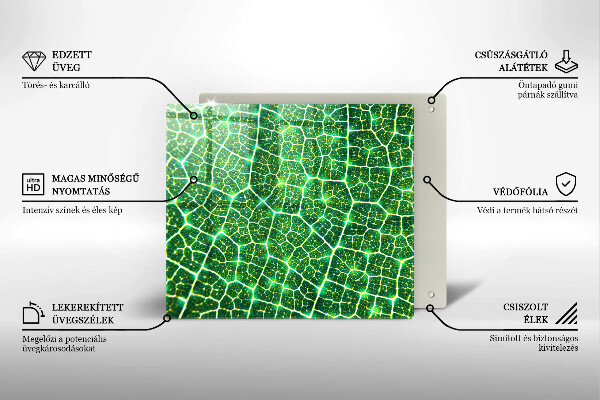 Steklena podloga za rezanje Struktura listov