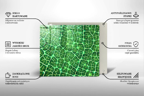 Steklena podloga za rezanje Struktura listov