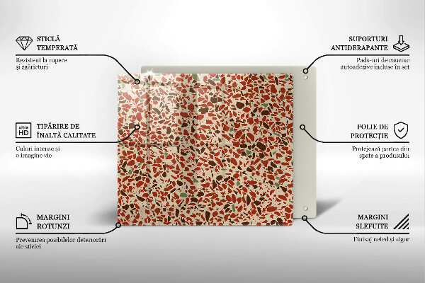 Steklena podloga za rezanje Fina kamenina