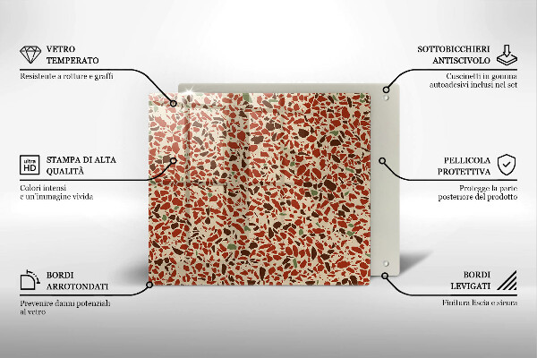 Steklena podloga za rezanje Fina kamenina