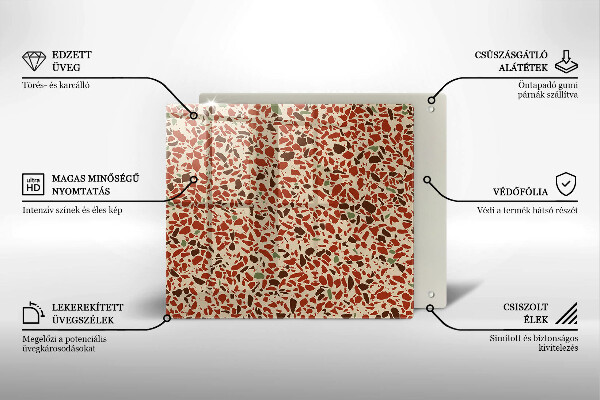 Steklena podloga za rezanje Fina kamenina