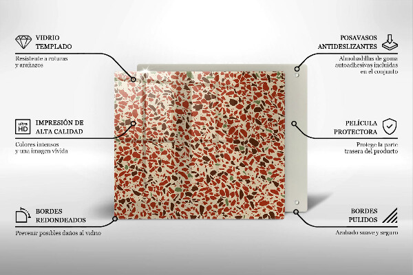 Steklena podloga za rezanje Fina kamenina