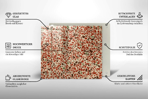 Steklena podloga za rezanje Fina kamenina