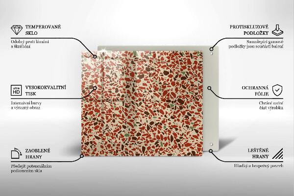 Steklena podloga za rezanje Fina kamenina