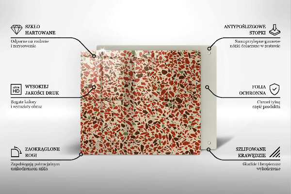 Steklena podloga za rezanje Fina kamenina