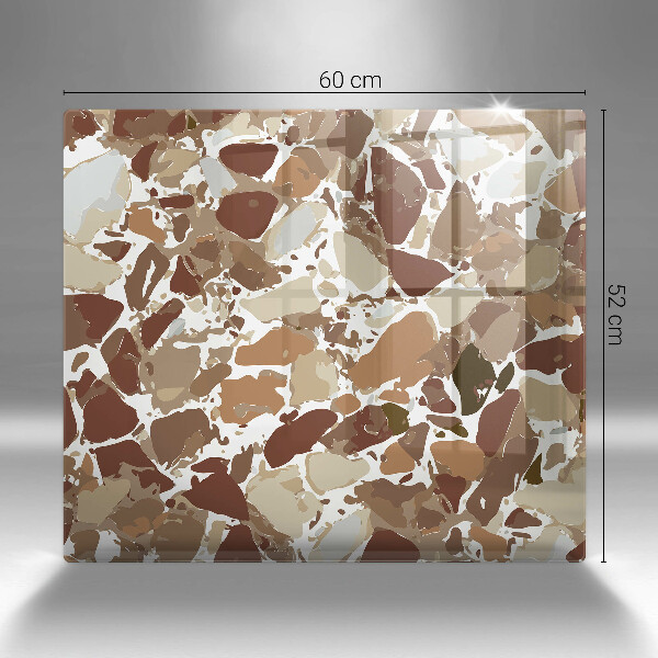 Steklena podloga za rezanje Kamnite dekorativne madeže