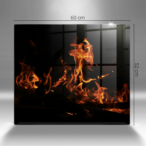 Steklena podloga za rezanje Prižgi živi plamen