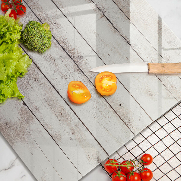 Steklena podloga za rezanje Stare lesene plošče