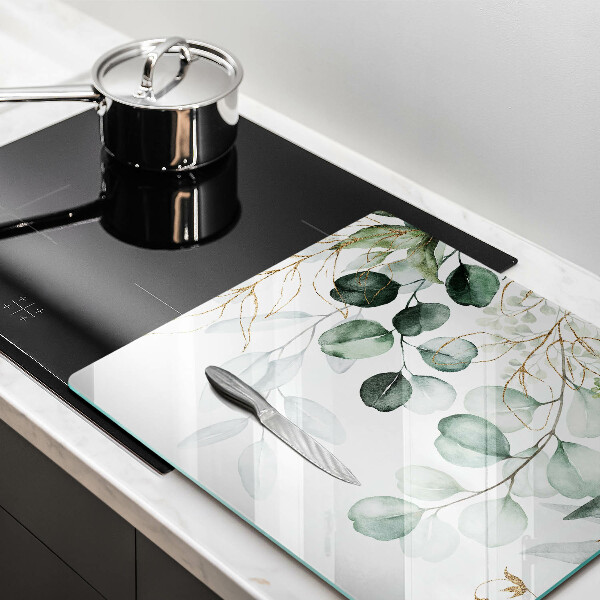 Steklena podloga za rezanje Poslikane rastline