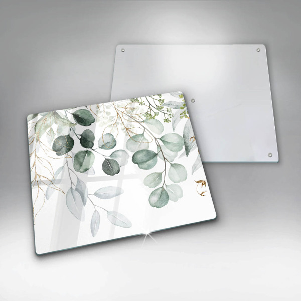 Steklena podloga za rezanje Poslikane rastline