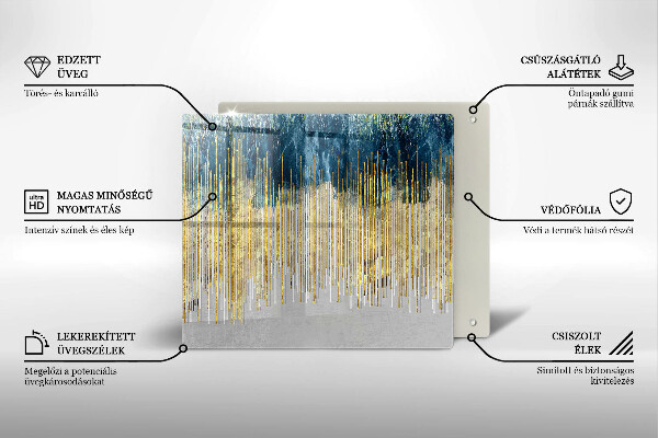 Steklena podloga za rezanje Abstrakcija oblikovalca