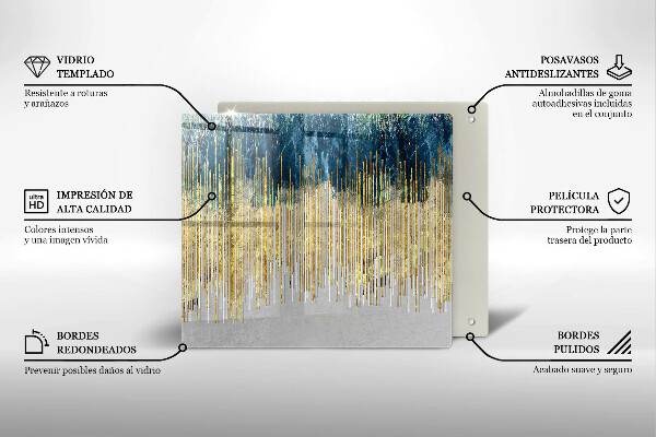 Steklena podloga za rezanje Abstrakcija oblikovalca