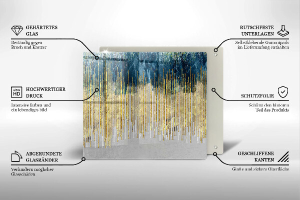 Steklena podloga za rezanje Abstrakcija oblikovalca