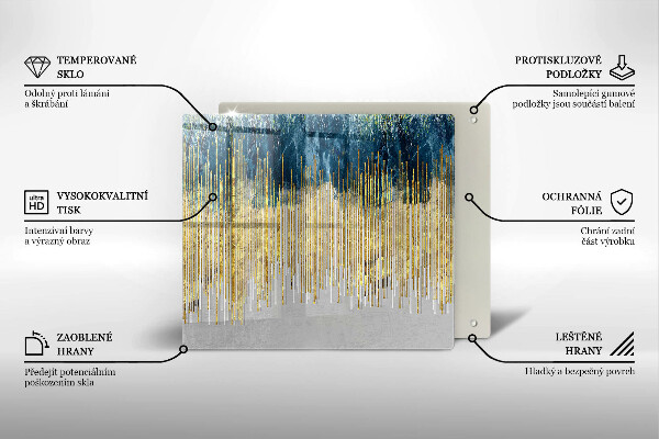 Steklena podloga za rezanje Abstrakcija oblikovalca
