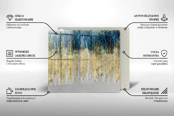 Steklena podloga za rezanje Abstrakcija oblikovalca