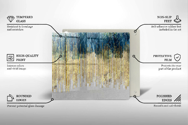 Steklena podloga za rezanje Abstrakcija oblikovalca