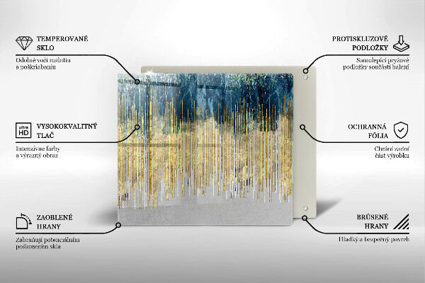 Steklena podloga za rezanje Abstrakcija oblikovalca