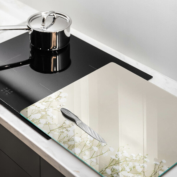 Steklena podloga za rezanje Boho rože iz mavca