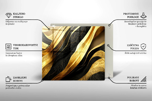 Steklena podloga za rezanje Elegantna abstrakcija