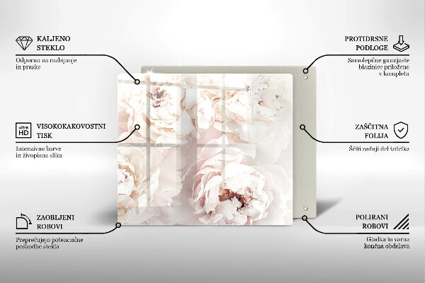 Steklena podloga za rezanje Pastelne potonike