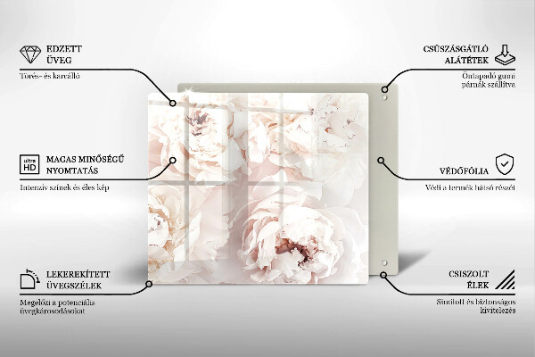 Steklena podloga za rezanje Pastelne potonike