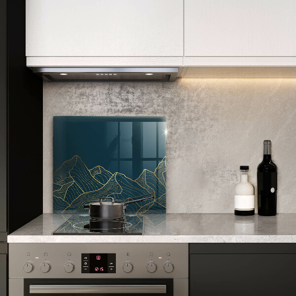 Steklena podloga za rezanje Abstraktne gore