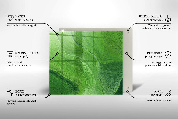 Steklena podloga za rezanje Abstraktna tekstura