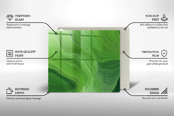 Steklena podloga za rezanje Abstraktna tekstura
