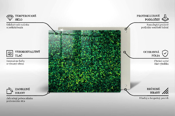 Steklena podloga za rezanje Rastlina z majhnimi listi