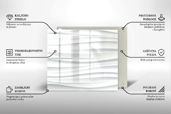 Steklena podloga za rezanje Moderna struktura