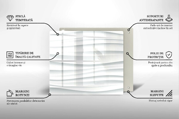 Steklena podloga za rezanje Moderna struktura