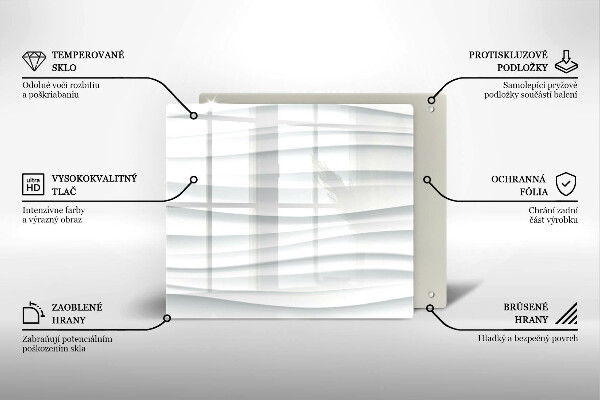 Steklena podloga za rezanje Moderna struktura