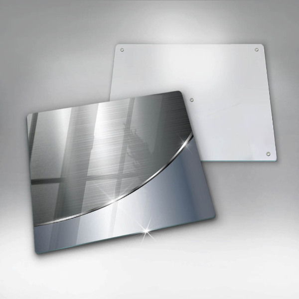 Steklena podloga za rezanje Kovinski abstraktni vzorec