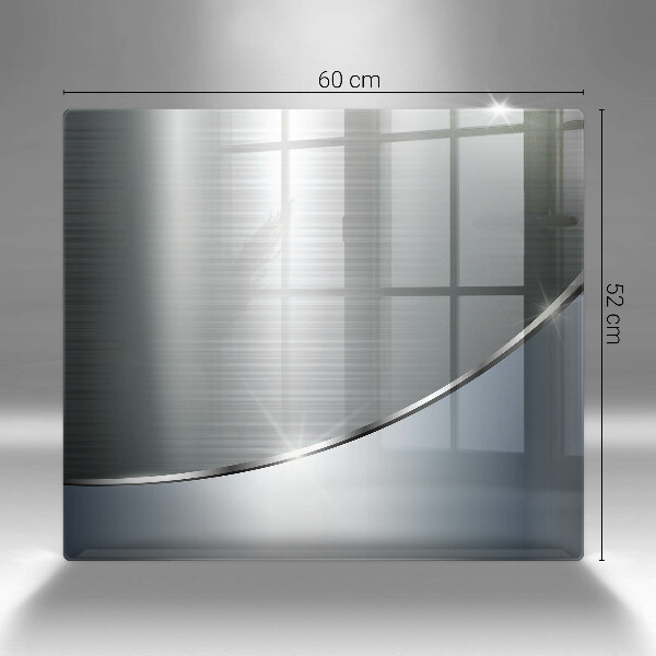 Steklena podloga za rezanje Kovinski abstraktni vzorec