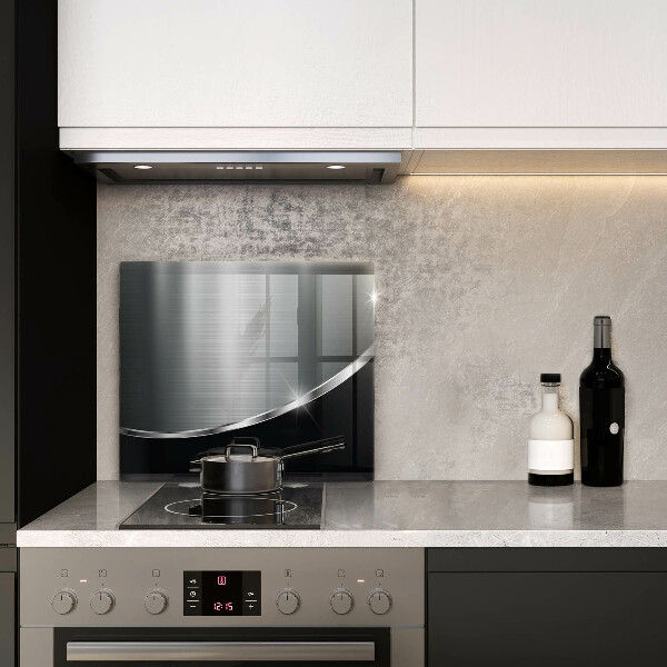 Steklena podloga za rezanje Abstrakcija s kovino