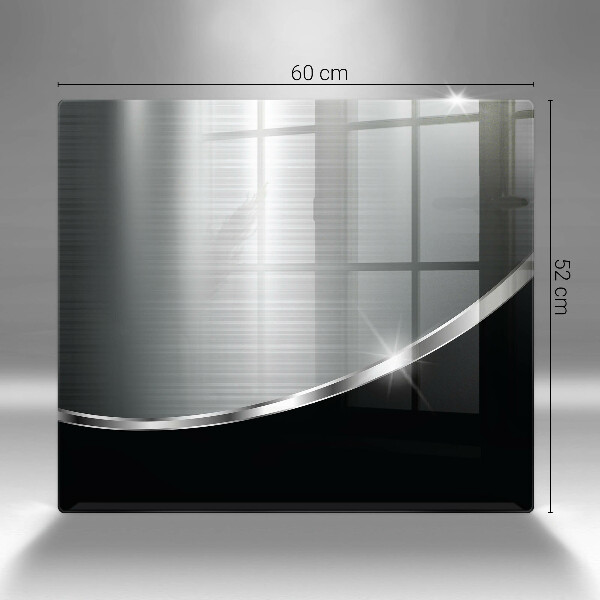 Steklena podloga za rezanje Abstrakcija s kovino