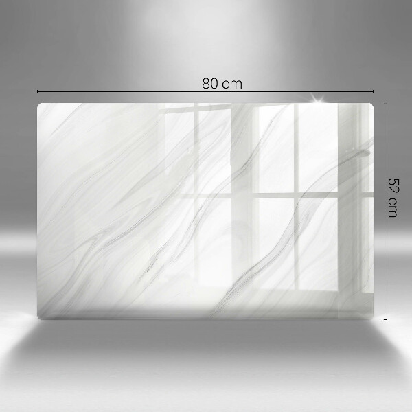 Steklena podloga za rezanje Nežen marmor