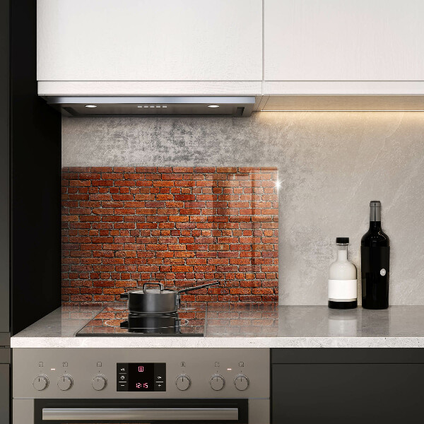 Steklena podloga za rezanje Stena iz opečne stene