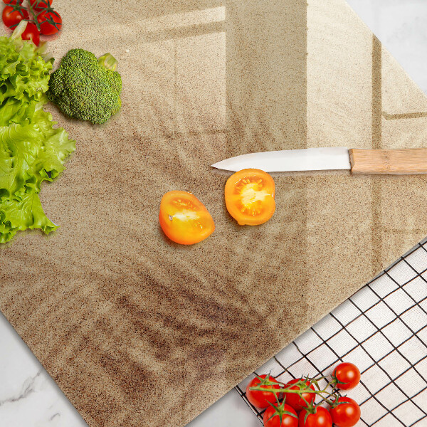 Steklena podloga za rezanje Počitnice na peščeni plaži