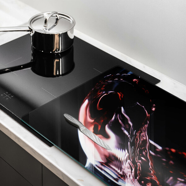 Steklena podloga za rezanje Kozarec rdečega vina