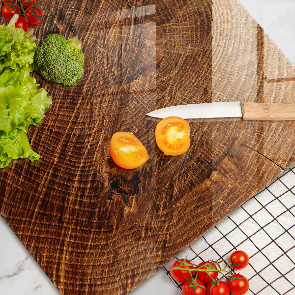 Steklena podloga za rezanje Struktura lesa