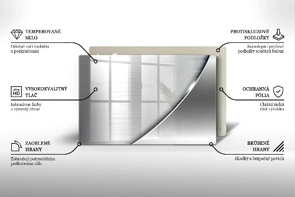 Steklena podloga za rezanje Kovinske oblike