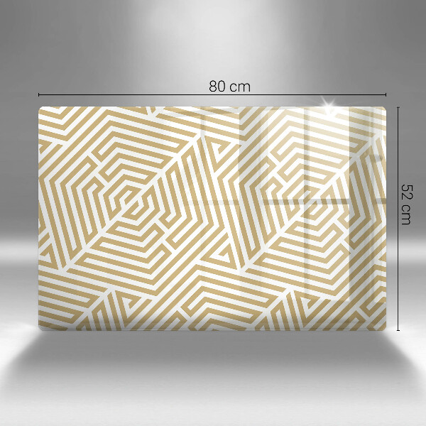 Steklena podloga za rezanje Geometrijske črte