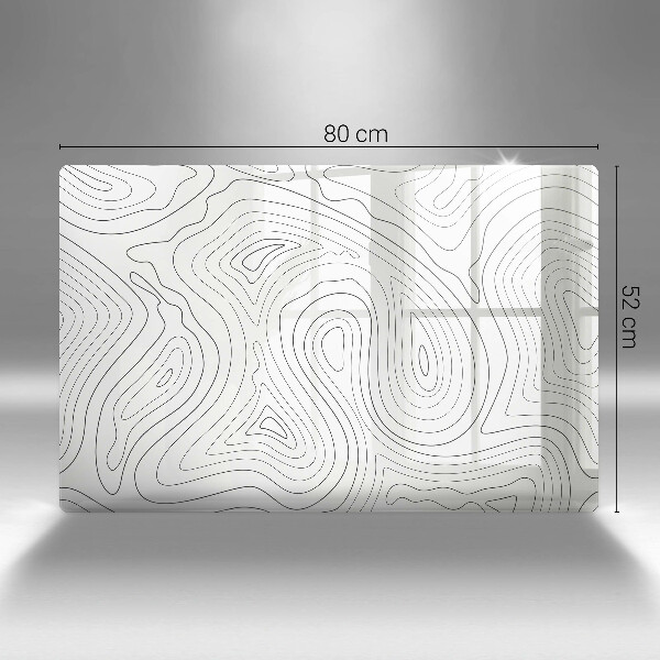 Steklena podloga za rezanje Abstraktne oblike