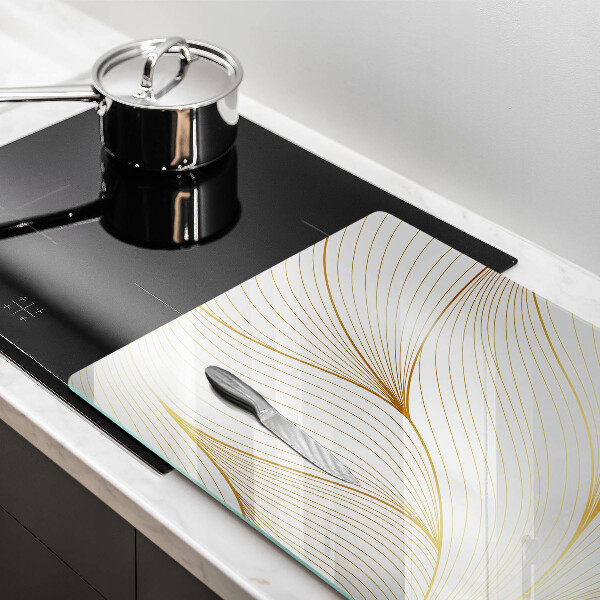 Steklena podloga za rezanje Vzorec modernih linij