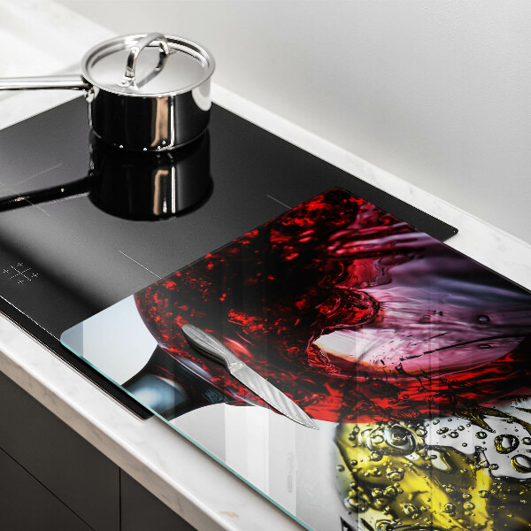 Steklena podloga za rezanje Kozarci vina