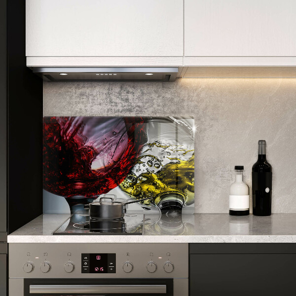 Steklena podloga za rezanje Kozarci vina